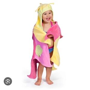 Adorable hooded flower swim wrap towel